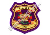 Masonic Regalia Shield Crown Hands Embroidery Blazer Badge